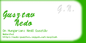 gusztav nedo business card